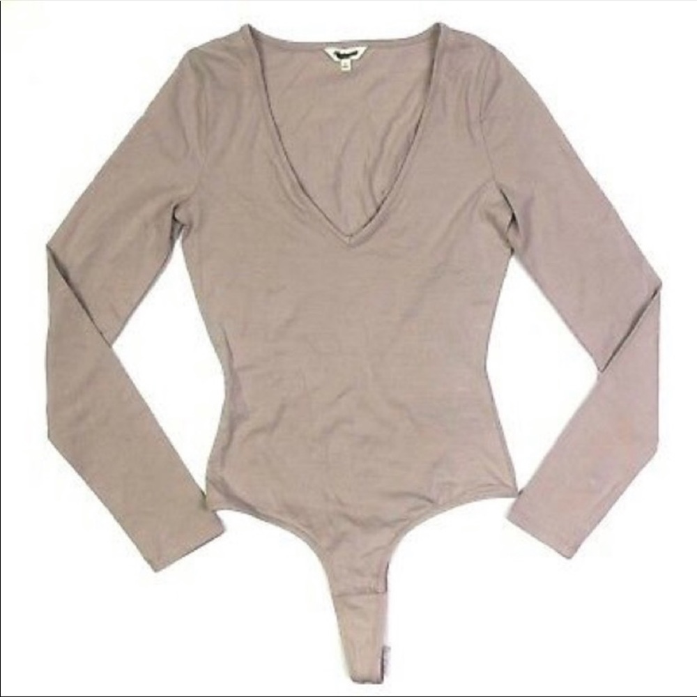 Madewell V Neck Thong Bodysuit